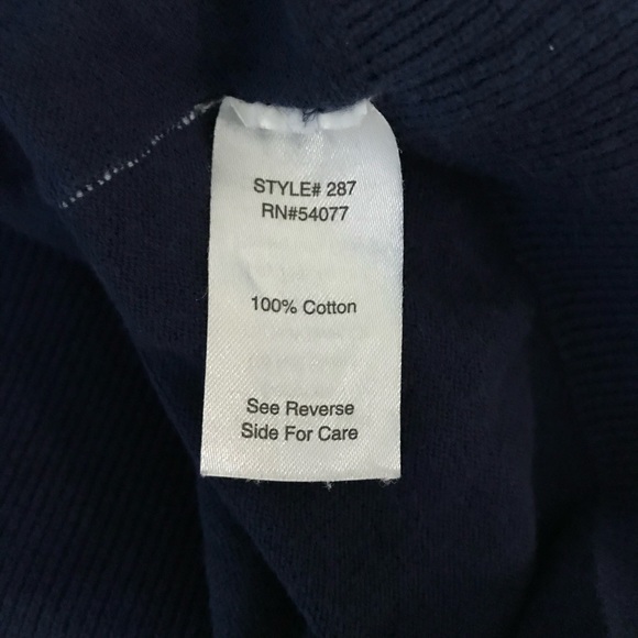 CAbi Navy Blue Tie Dye Centerfield Lightweight Cardigan Sweater Style 287 Small - Picture 11 of 13